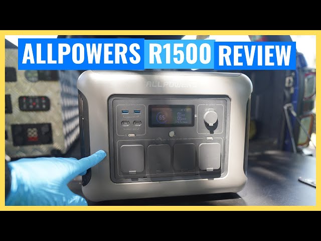 ALLPOWERS R1500 Portable Home Backup Power Station and Solar | Review And Test | 1152wh 1800w