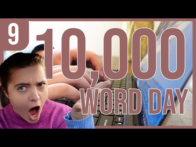 writing 10,000 words, writing sprints and plot chats [nanowrimo daily vlog day 9]