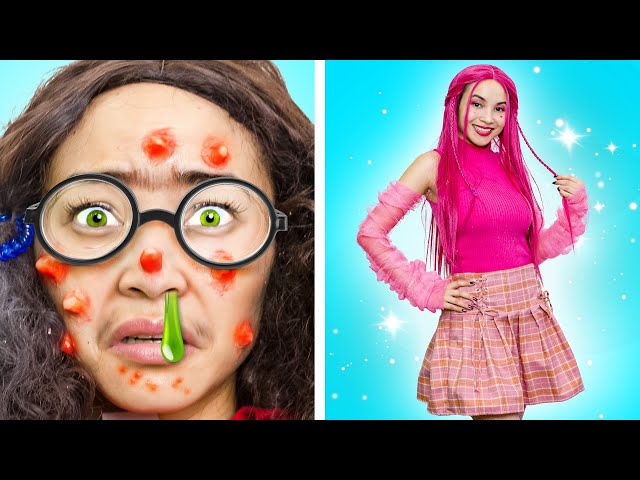 From Nerd to Popular Extreme Makeover | Amazing Beauty Hacks & Funny Situations by Crafty Hacks