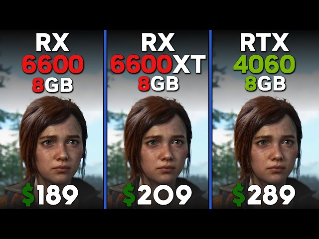 RX 6600 vs. RTX 4060 vs. RX 6600 XT | Tested in 15 games
