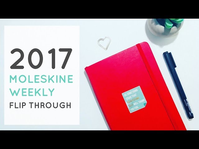 Moleskine 2017 Weekly Planner Flip Through
