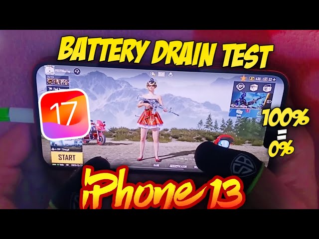 🔥iPhone 13 Battery Drain Test in 2024 | 100% to 0% = Time?