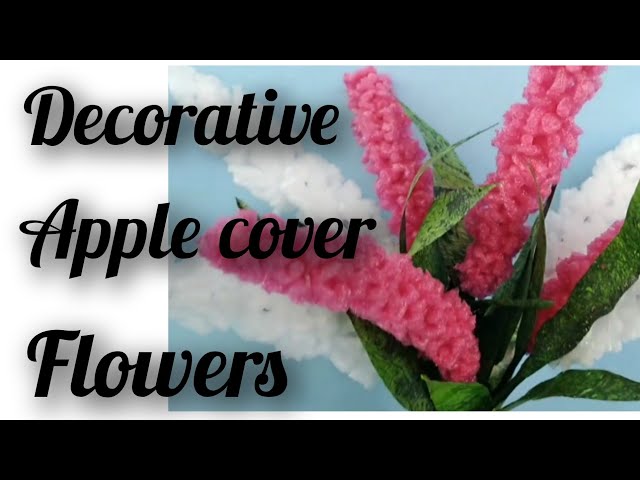how to make decorative apple cover flowers