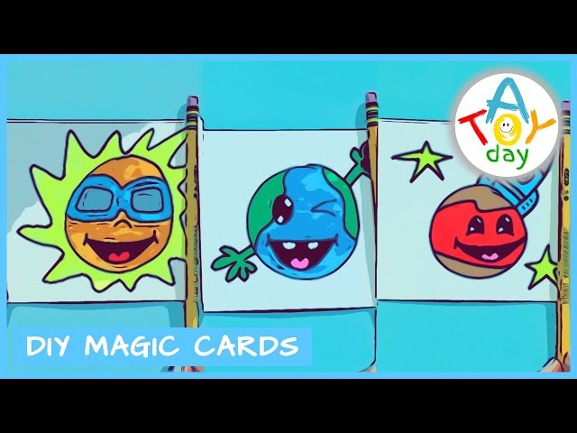 DIY Magic Cards | How to make DIY magic cards with planets | the Sun card | Earth Card | Mars Card