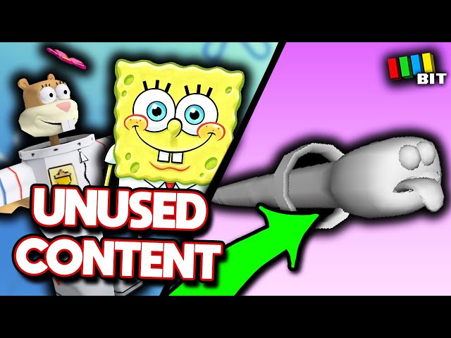 Spongebob Battle for Bikini Bottom LOST BITS | Cut Content & Unused Stages [TetraBitGaming]