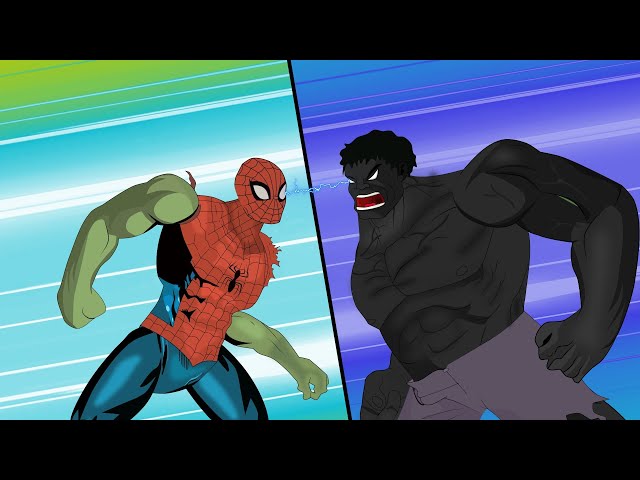 BLACK HULK vs Evolution of SPIDER MAN 2022 |SUPER HEROES MOVIE ANIMATION [HD]