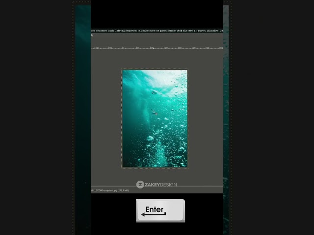 Underwater Effect in GIMP #shorts #gimptutorial