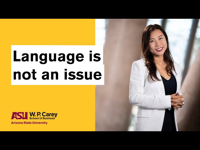 Language is not an issue | W. P. Carey Perspectives