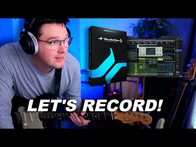 How to Record & Mix a ROCK Song with Presonus Studio One | Absolute Beginner Tutorial