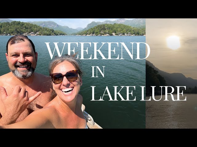 OUR WEEKEND IN LAKE LURE || Boat Days, Crab Legs, and Lake House Tour