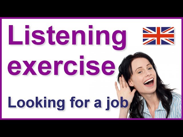 English listening practice | Looking for a job