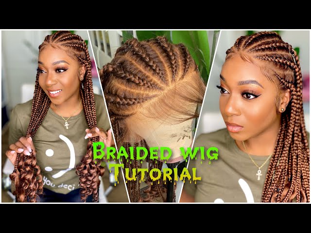 Full Lace Braided Wig Tutorial | Feed-in & Knotless Braids | ft. RPGSHOW Invisible Wig