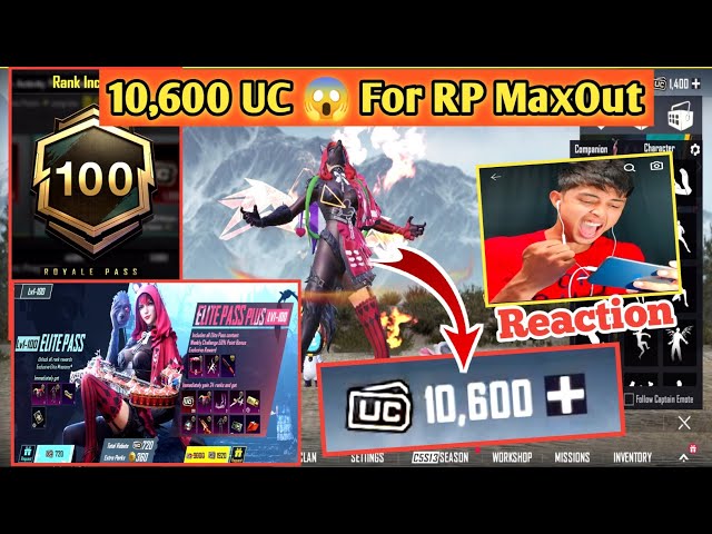 OMG😱 10,600 UC A3 Royal Pass Maxed Out 🔥 | 100 RP Maxed Out In First Day #rpgiveaway #bgmilive