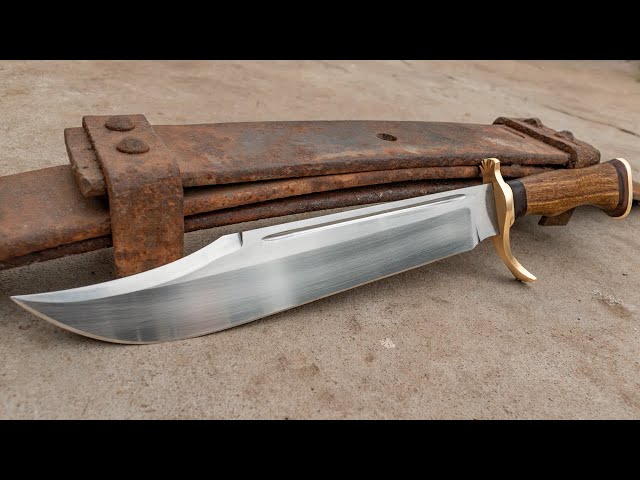 Making a Bowie Knife from a Truck Leaf Spring