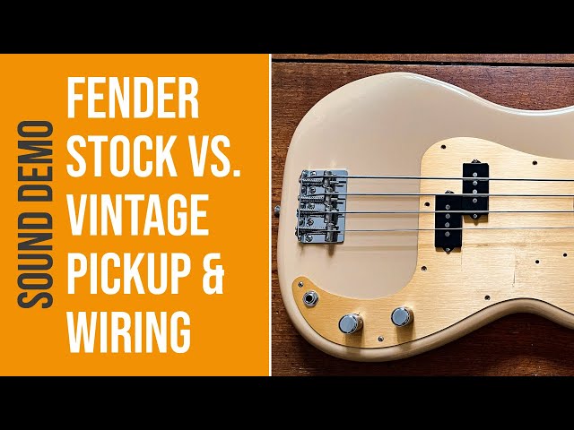 Building the Funk Machine: Fender Stock Pickups VS. Vintage Pickup & Wiring