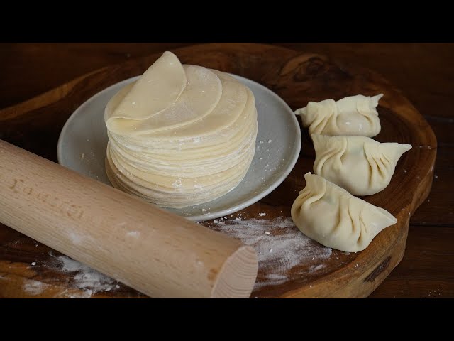 Homemade Dumpling Wrappers Without Pasta Maker + Bonus : leftover dough stir-fry recipe