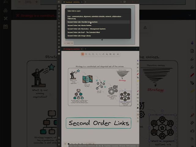 Introducing Second Order Links: Excalidraw - Obsidian 2.0.7