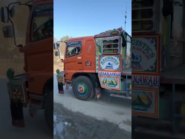 Full loaded Pakistani truck #short #trucks #pakistani