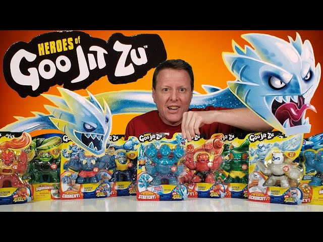 11 Heroes of Goo Jit Zu Including the Ultra Rare “Hydra” Adventure Fun Toy review by Dad!