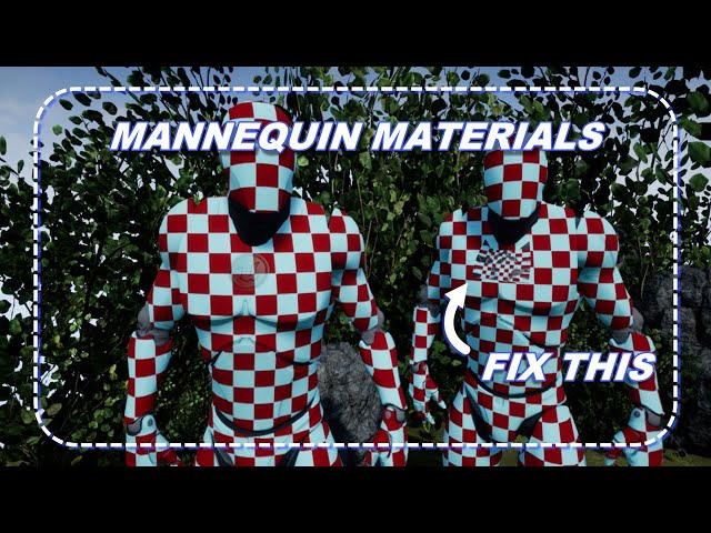 Material Basics For The Mannequin; UNREAL ENGINE
