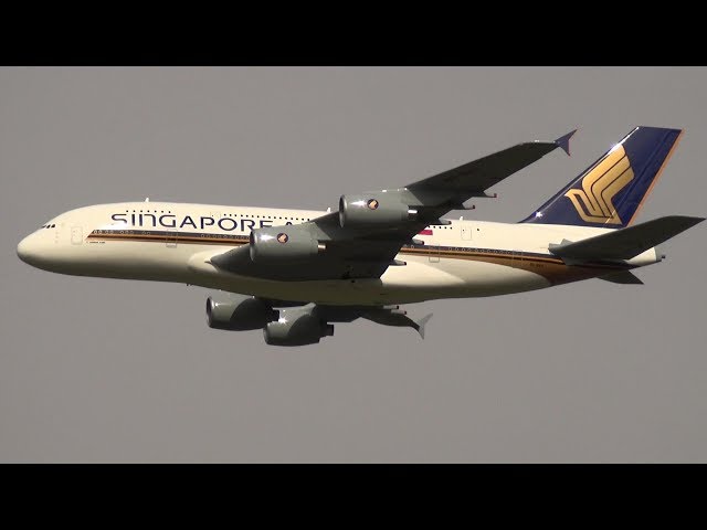 Singapore Airlines Airbus A-380 RC Turbine Radio Controlled XXL Model Airliner Full HD 1080