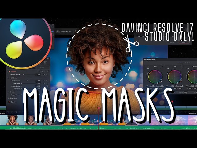 MINDBLOWING NEW FEATURE - An overview of MAGIC MASKS in Davinci Resolve 17 Studio