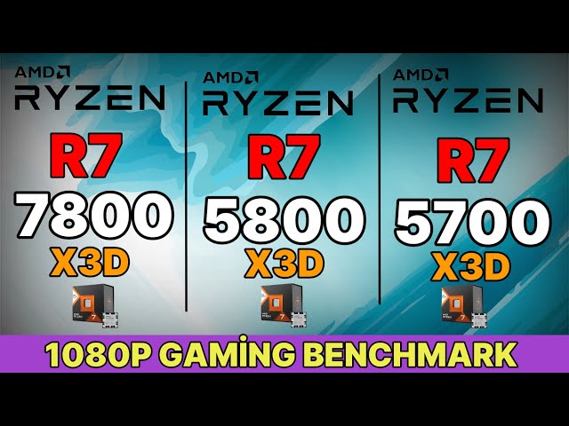5700x3d vs r7 5800x3d VS 7800X3D VS R9 7950X3D VS  I9 14900K    AMD RYZEN 5700X3D GAMİNG TEST