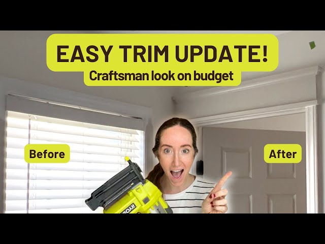 EASY Craftsman Trim Update with Minimal Demo