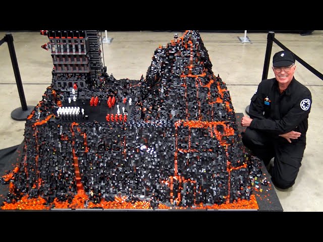 Giant LEGO Star Wars Mustafar Volcano with 110,000 Pieces!