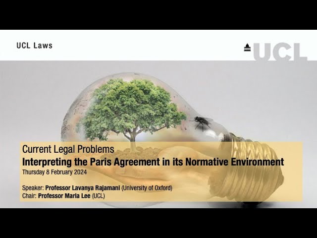 Interpreting the Paris Agreement in its Normative Environment