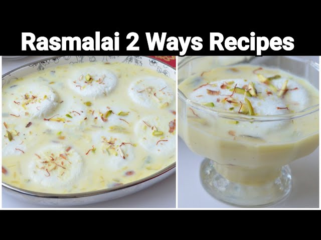 Halwai Jesi Rasmalai & Milk Powder Rasmalai by (YES I CAN COOK)