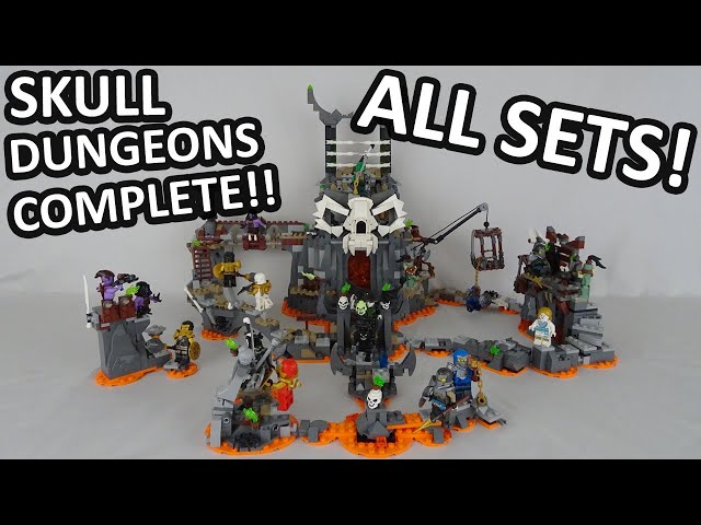 Lego Ninjago SKULL DUNGEONS COMPLETE ALL 4 SETS COMBINED!