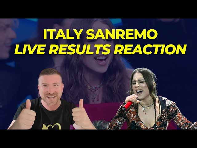 Italy: Sanremo Live Results Reaction - Angelina Mango Wins!