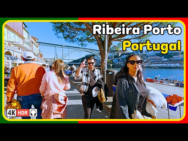 🇵🇹 Ribeira PORTO Portugal Walking Tour - Winter 2023/2024 - 4K HDR