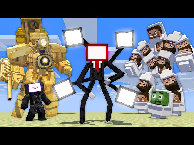 SKIBIDI TOILET MUTANT vs TVMAN ROBOT - Minecraft Animation