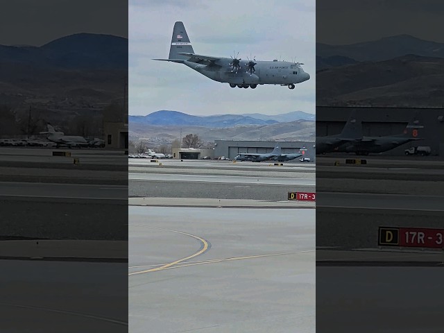 HERCULES C-130 LANDING @ RENO!