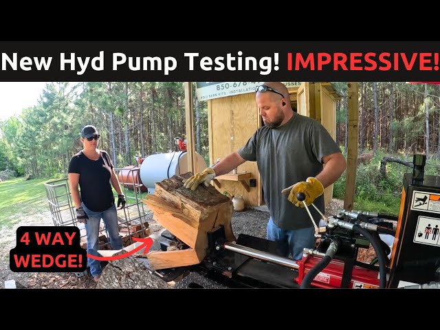New Hydraulic Pump Testing! 3PT Log Splitter