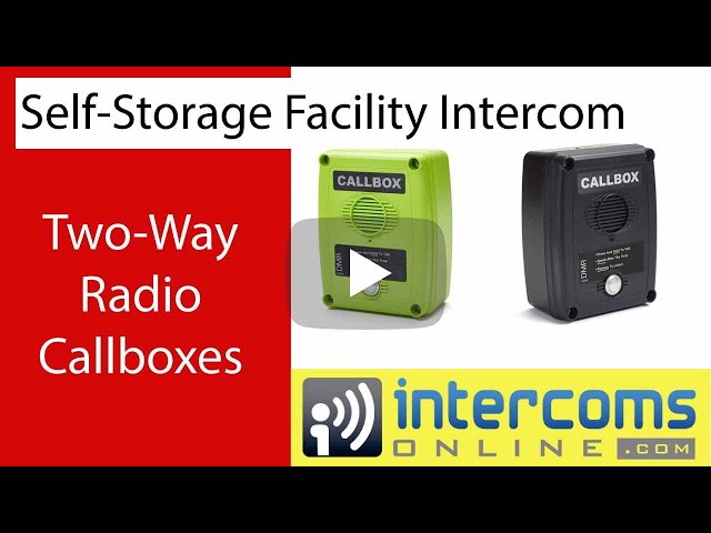 Self Storage Intercom System