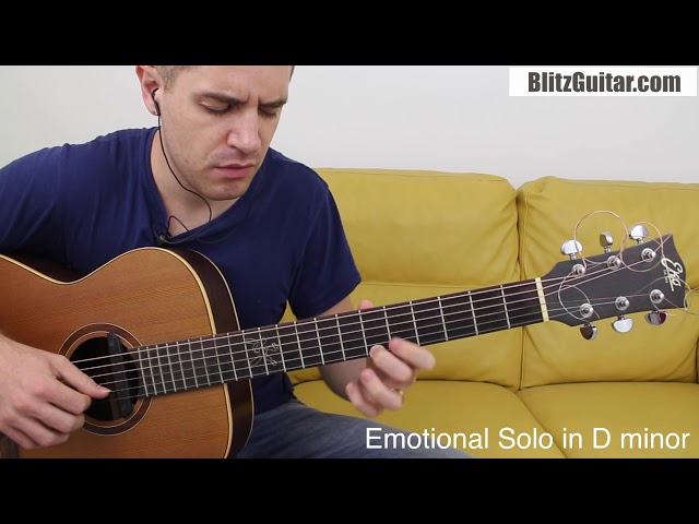 Emotional Solo in D minor. Fingerstyle Guitar Solo.