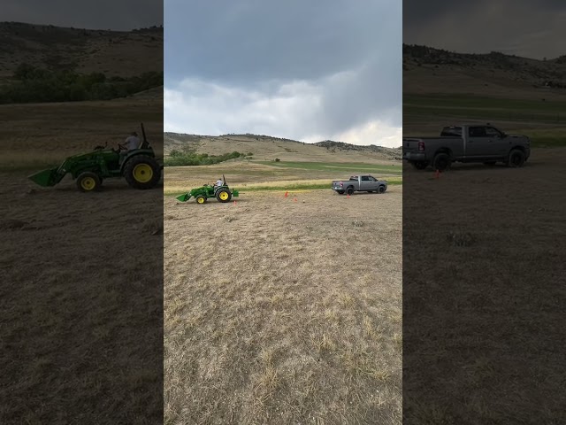 Mighty Tractor vs Truck Tug-of-War!
