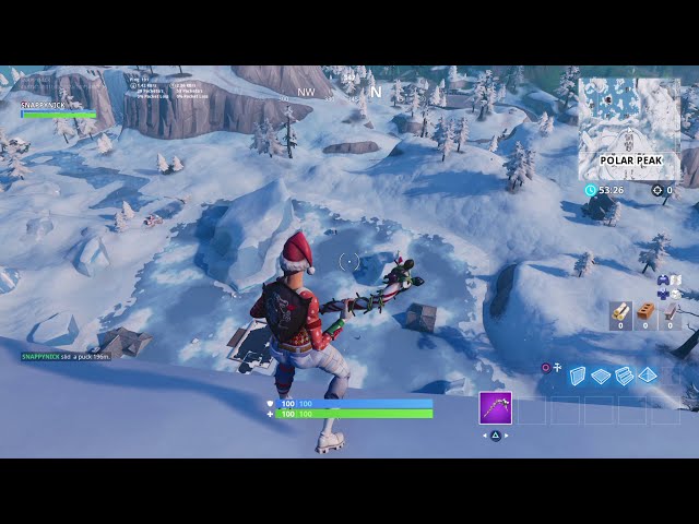 Slide an Ice Puck Over 150m in a Single Throw Week 6 Challenges Fortnite