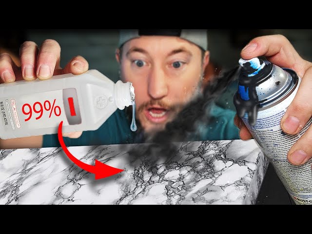 INSANE Spray Paint and Alcohol Trick