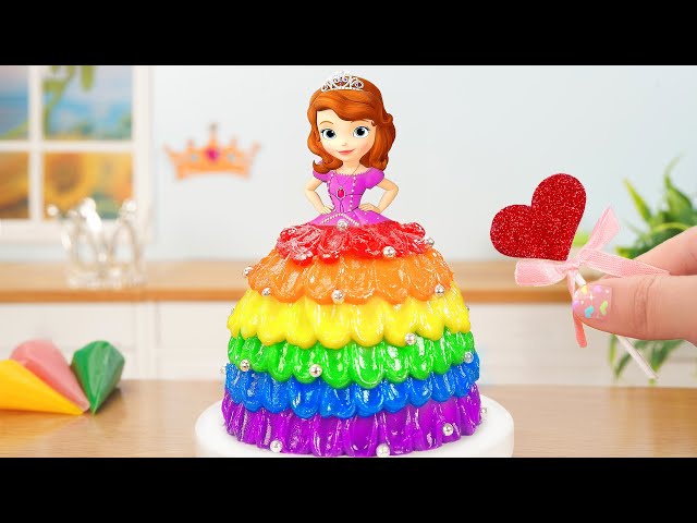 Princess Cake 💖 Miniature Sofia Fondant Cake Decoration | Perfect 1000+ Miniature Ideas Cake