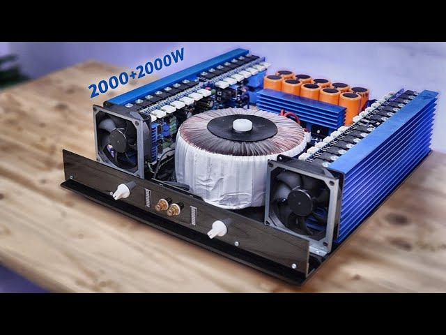 2000W + 2000W Powerful Full Bridge Amplifier using 2SA1943 & 2SC5200 transistors #cbzproject