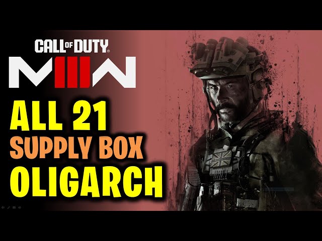 Oligarch: All 21 Weapons & Items Locations | Supply Box Collectibles | COD Modern Warfare 3