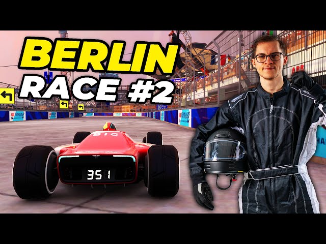 I played TrackMania Formula E - Berlin Race 2!