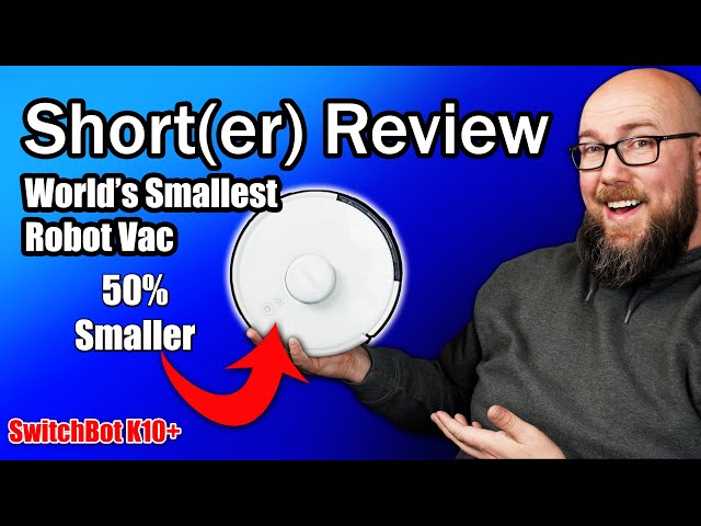 Shortened Review of the World's Smallest Robot Vac🌎 The SwitchBot K10+ Mini Robot Vacuum