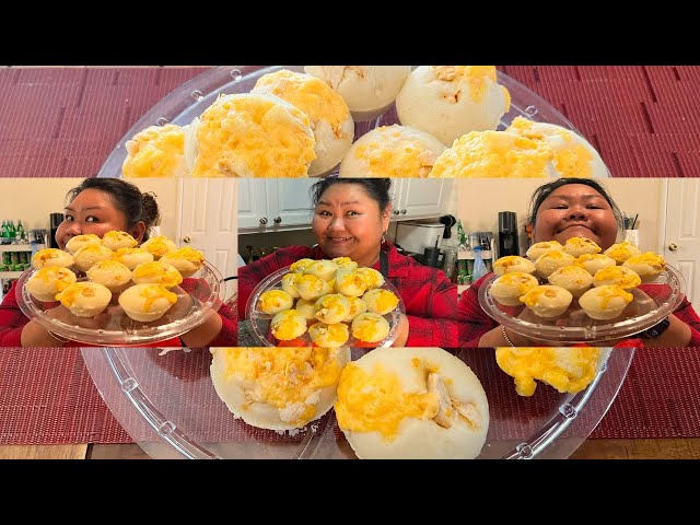 Quick & Easy Cheese Puto with Salted Egg Recipe | Filipino Steamed Cake | Home Cooking with Apple