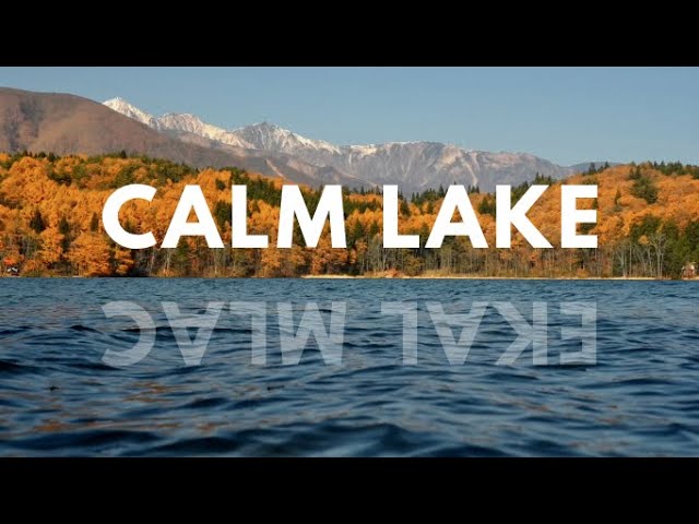 No Music - Gentle Water Sounds - A Relaxing Fall Lake