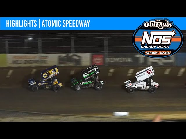 World of Outlaws NOS Energy Drink Sprint Cars | Atomic Speedway | May 26th, 2023 | HIGHLIGHTS